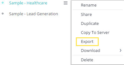 Exporting and Importing